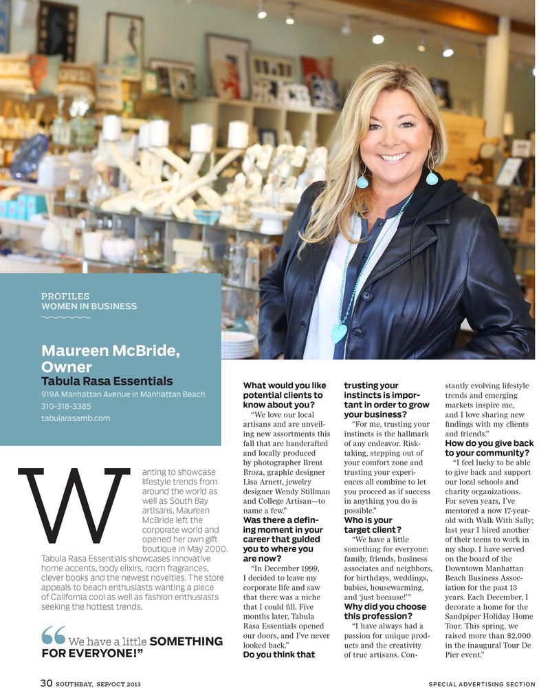 Southbay Magazine's 2013 Women In Business - Business Owner Highlight