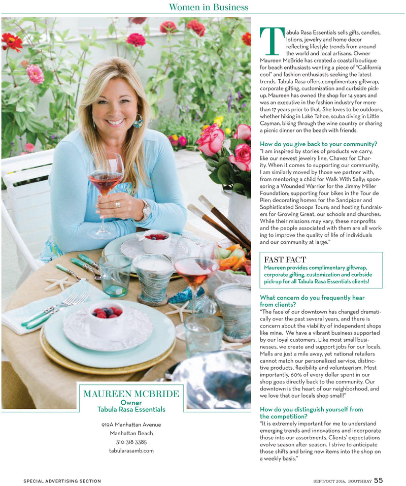 Southbay Magazine's 2014 Women In Business - Business Owner Highlight