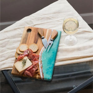 LL CARIBBEAN BLUE SM CHEESEBOARD