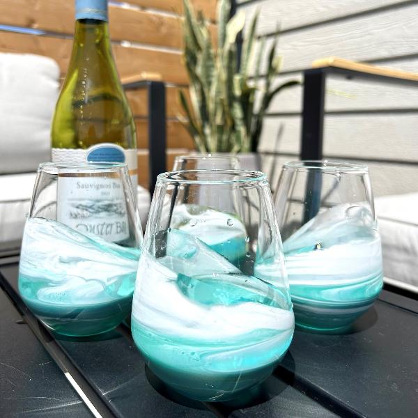 LL CARIBBEAN RESIN STEMLESS GLASS