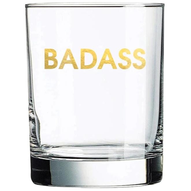 BADASS ROCKS GLASS Glassware Tabula Rasa Essentials 