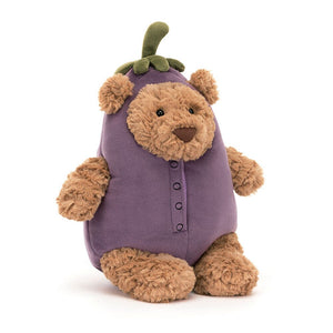 BARTHOLOMEW BEAR EGGPLANT Plush Toy Jellycat 