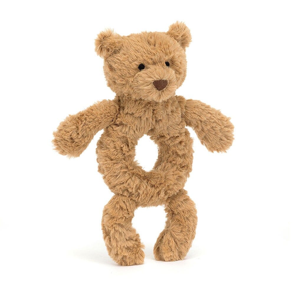 Bartholomew Bear Rattle Plush Toy Jellycat 