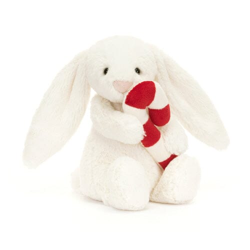 BASHFUL BUNNY WITH CANDY CANE Plush Toy Jellycat 