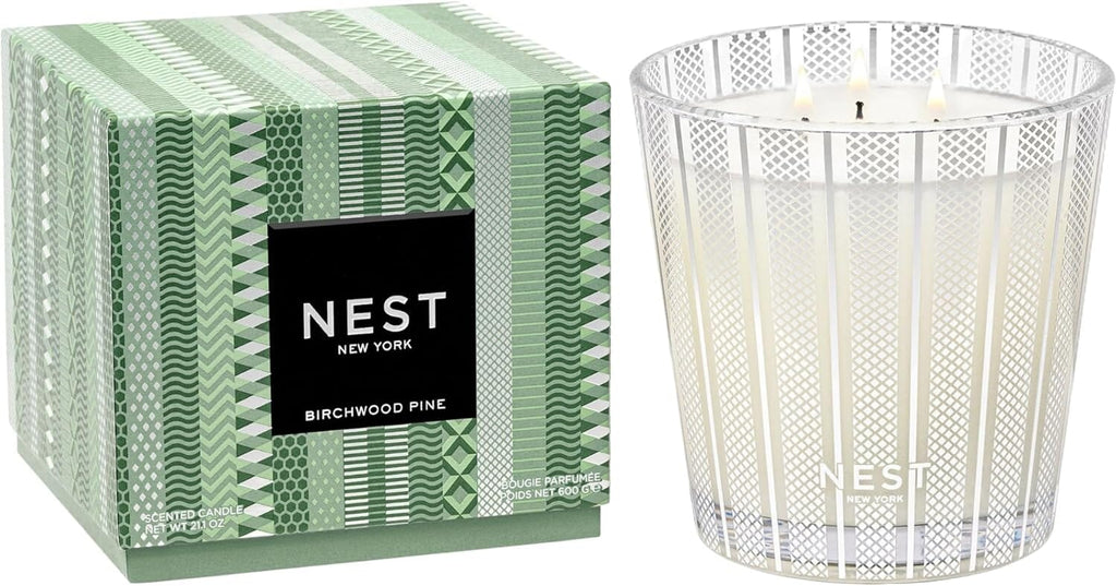 BIRCHWOOD PINE 3 WICK 25 Holiday Candles NEST Fragrances 
