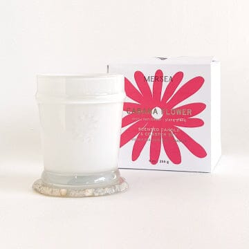 Cabana Flower Boxed Candle with Agate Candles Mer Sea & Co. 