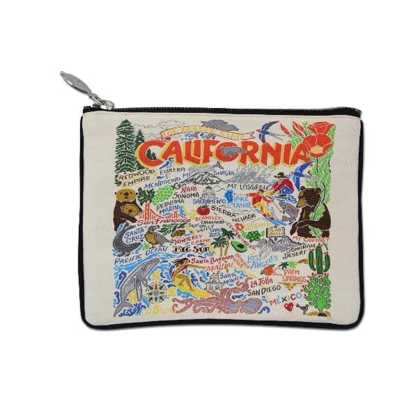 CALIFORNIA EMBROIDERED POUCH Pouch CATSTUDIO 