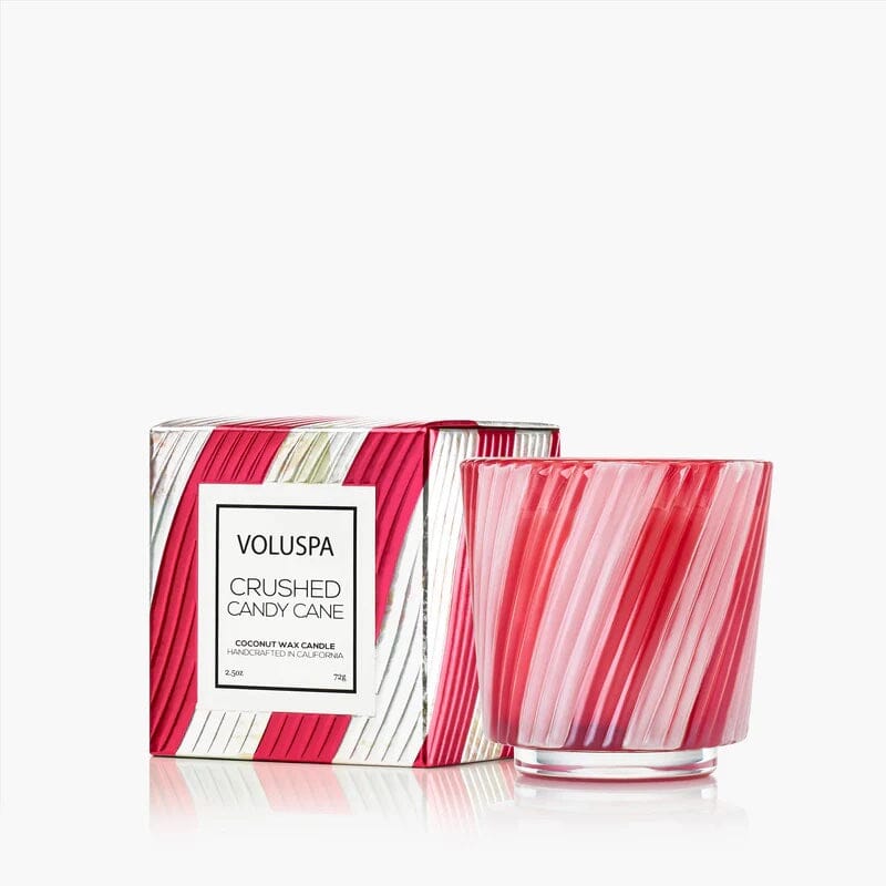 CRUSHED CANDY CANE 2.5OZ CANDLE Holiday Candles Voluspa 