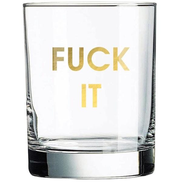 FUCK IT ROCKS GLASS Glassware Tabula Rasa Essentials 