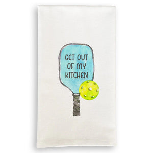 GET OUT OF KITCHEN FLOURSACK TOWEL Flour Sack Towel FRENCH GRAFITTI 