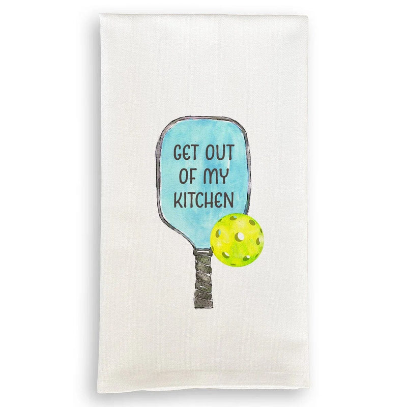 GET OUT OF KITCHEN FLOURSACK TOWEL Flour Sack Towel FRENCH GRAFITTI 