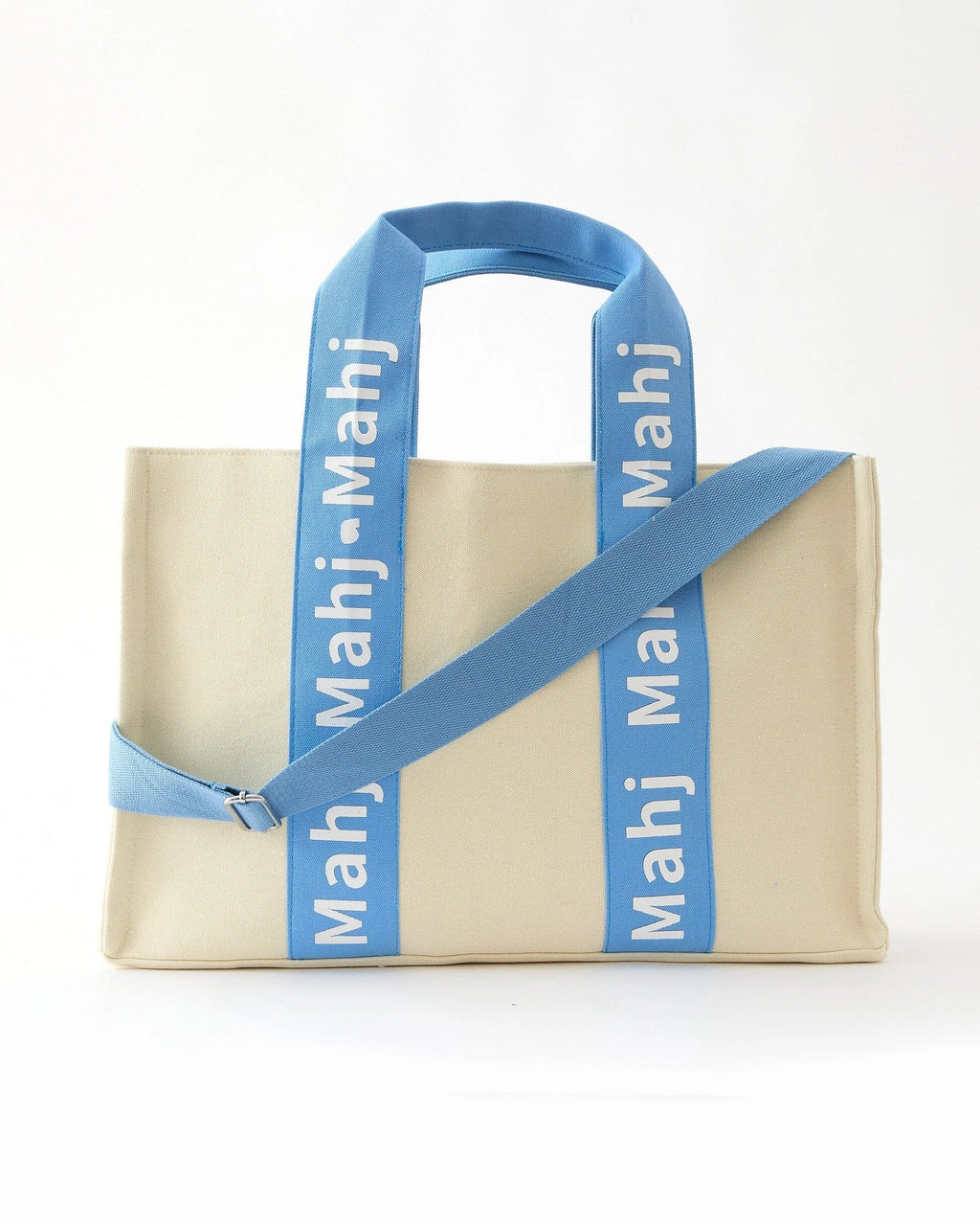 LIGHT BLUE MAHJONG TOTE Games OH MY MAHJONG 