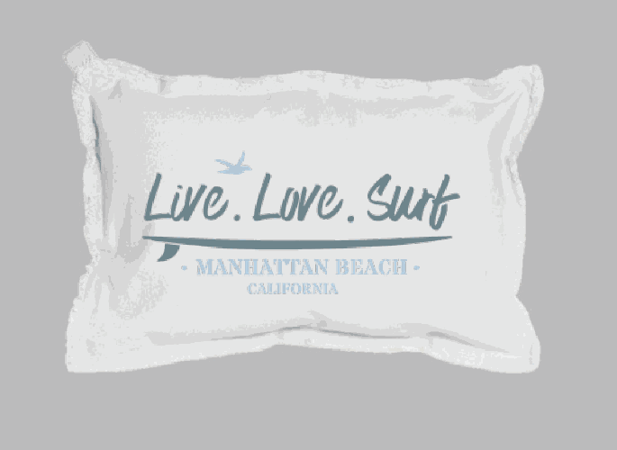 LIVE LOVE SURF MB CA WHT 12X18 PILLOW Pillow RUSTIC MARLIN 