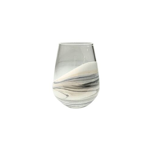 LL MARBLE RESIN STEMLESS GLASS Glassware LYNN LIANA SERVEWARE 