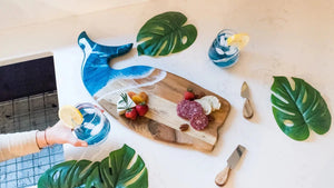 LL OCEAN VIBES WHALE BOARD Cheeseboard LYNN LIANA SERVEWARE 