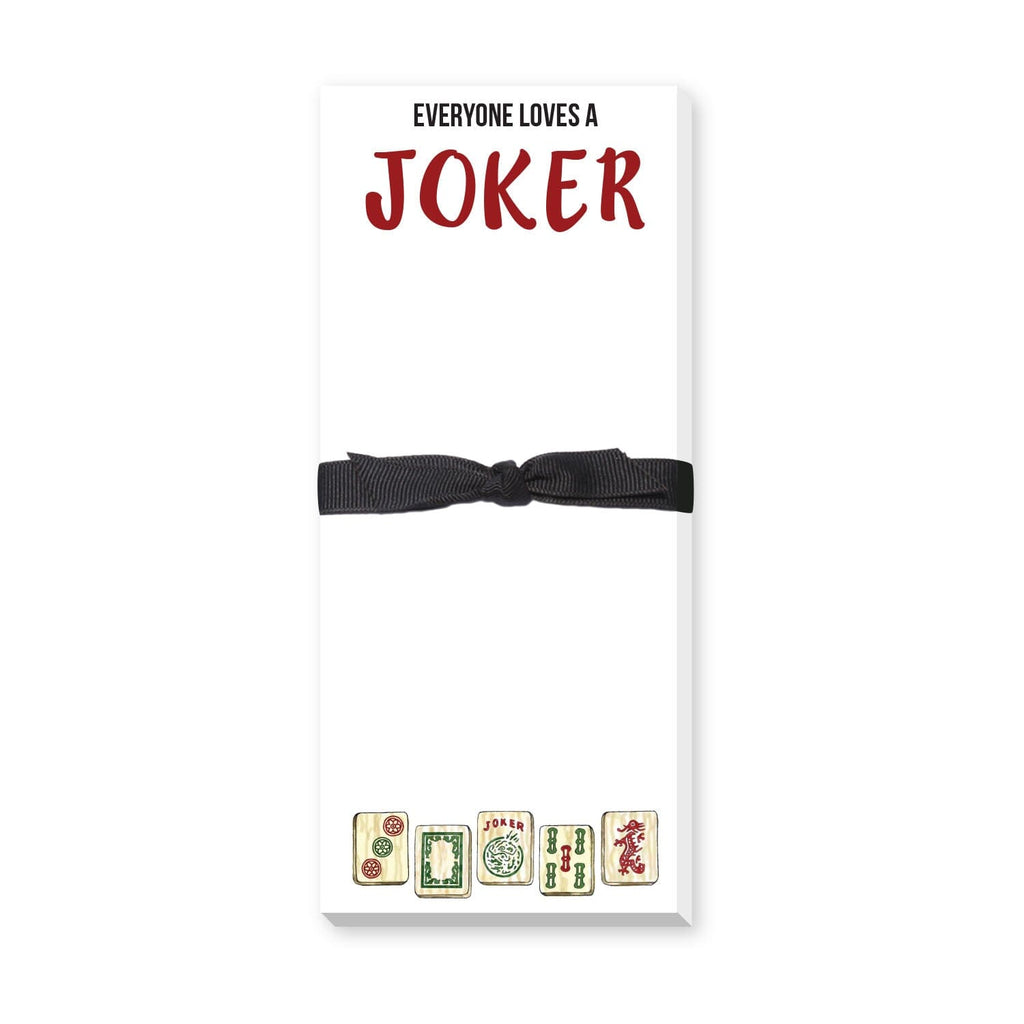 MAHJONG JOKER SKINNY NOTEPAD Notecards TABULA RASA ESSENTIALS 