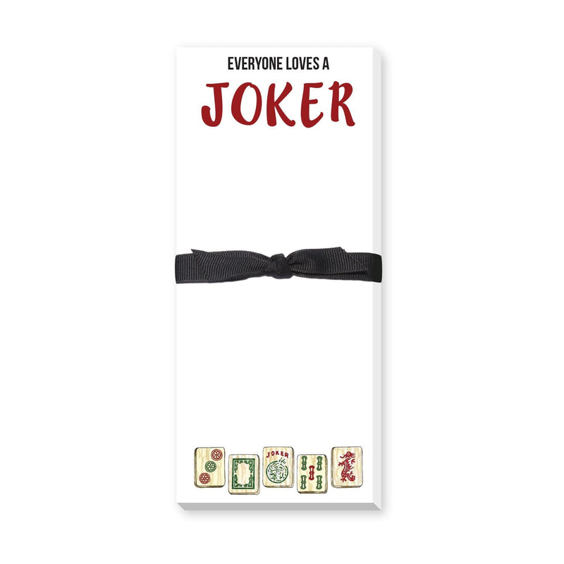 MAHJONG JOKER SKINNY NOTEPAD Notecards TABULA RASA ESSENTIALS 