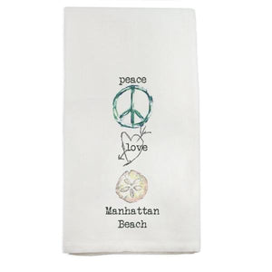 MB LIVE LOVE BEACH FLOURSACK TOWEL Flour Sack Towel FRENCH GRAFITTI 