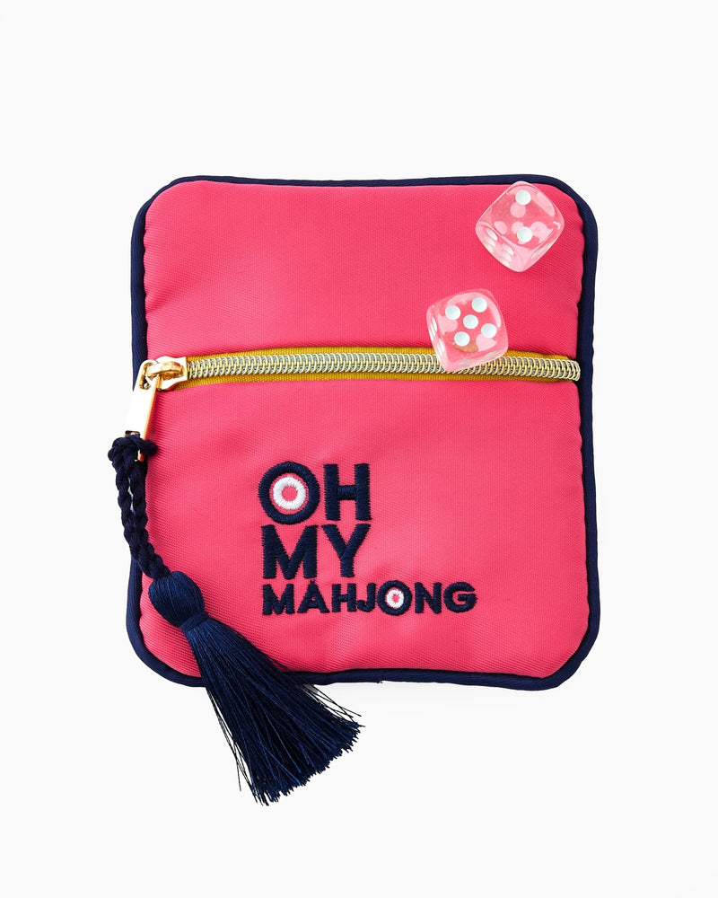 PINK DICE AND COIN MAHJONG BAG Games OH MY MAHJONG 