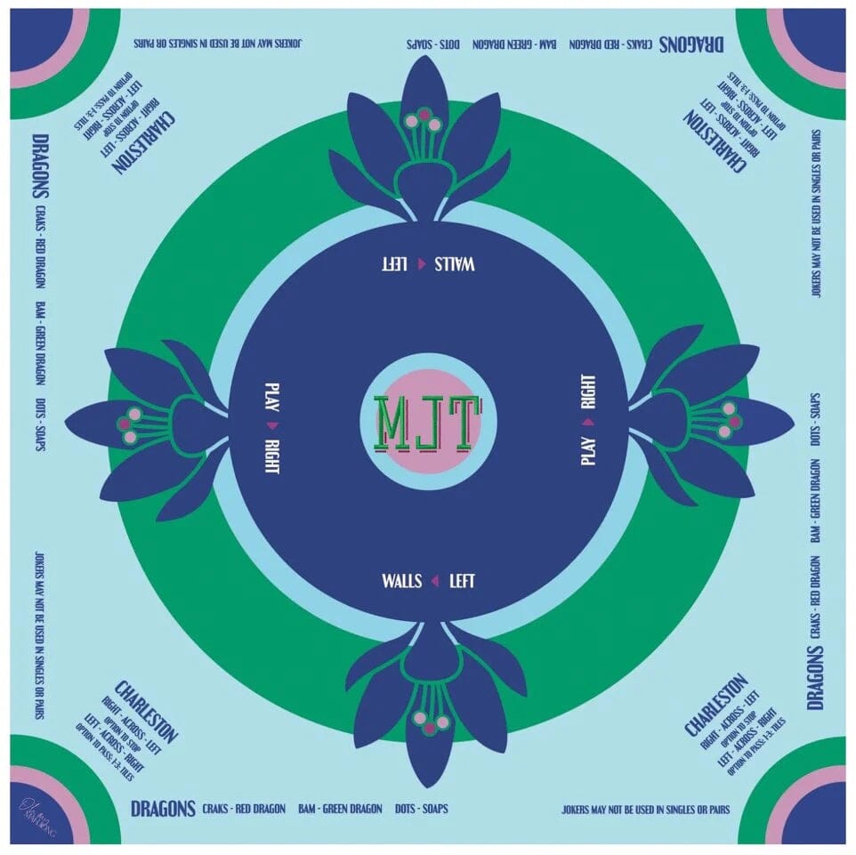 PREPPY SOIREE MAHJONG MAT Games OH MY MAHJONG 