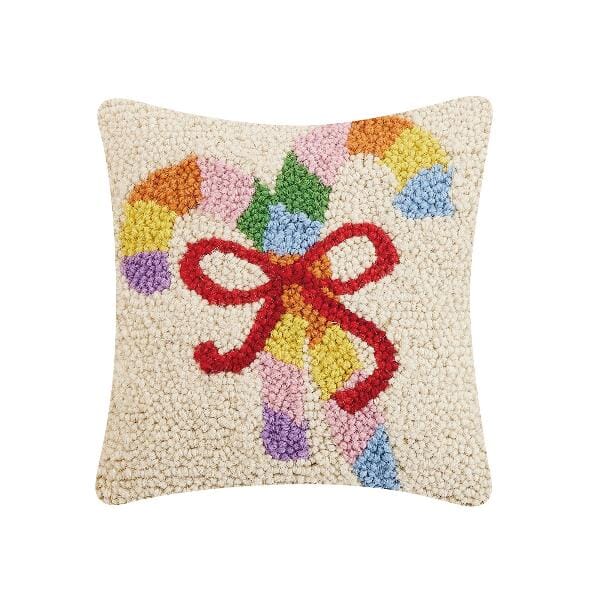 RAINBOW CANDY CANE 10X10 PILLOW Pillow TABULA RASA ESSENTIALS 