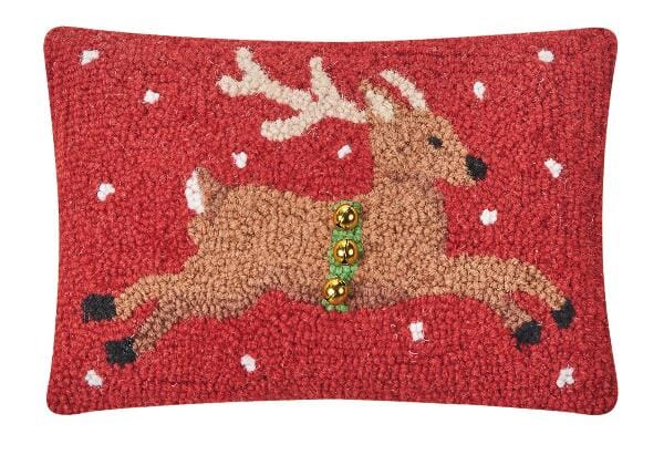 REINDEER WITH BELLS HOOK PILLOW Pillow TABULA RASA ESSENTIALS 