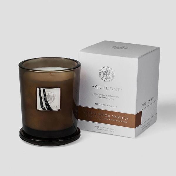 SANDALWOOD VANILLE SOY CANDLE Candles Aquiesse 