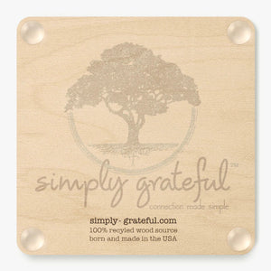 SG ALCOVED BAMBOO COASTER Coasters Simply Grateful 