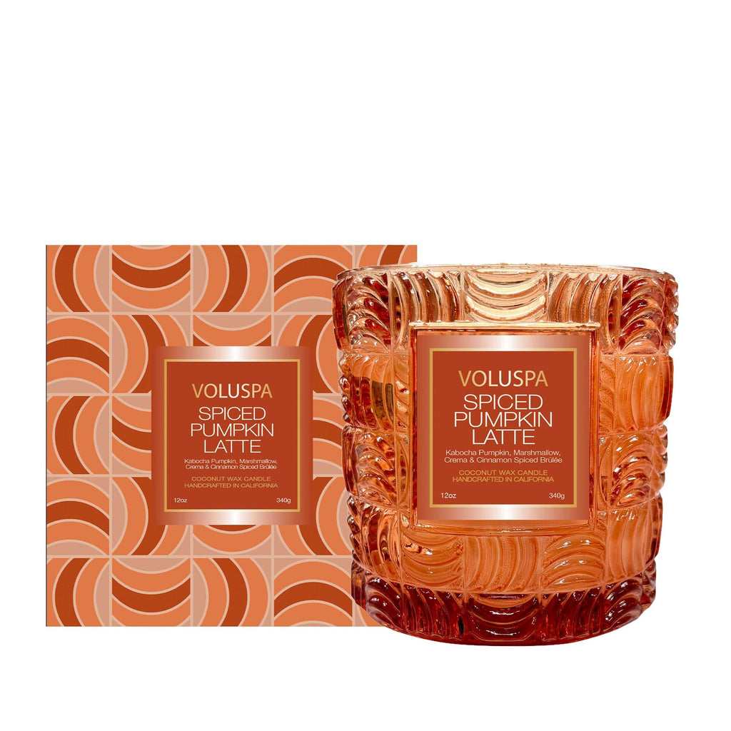 SPICED PUMPKIN LATTE 12 OZ CLASSIC CANDLE Holiday Candles Voluspa 