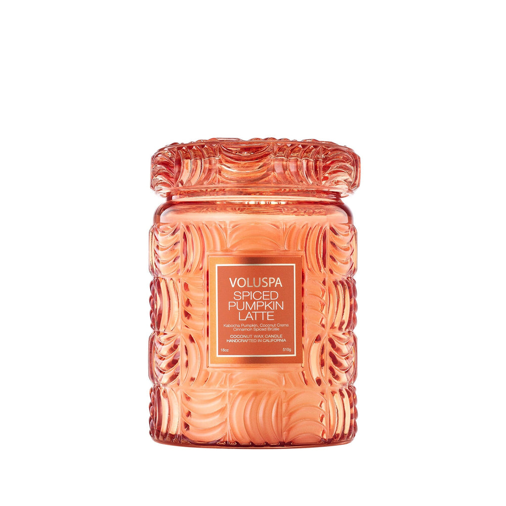 SPICED PUMPKIN LATTE LARGE JAR Holiday Candles Voluspa 