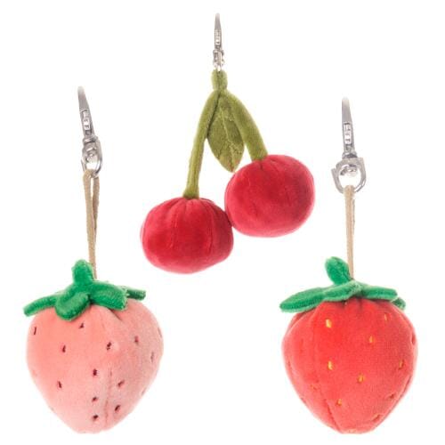 STRAWBERRY CHERRY BAG CHARM Plush Toy Bukowski Bears 