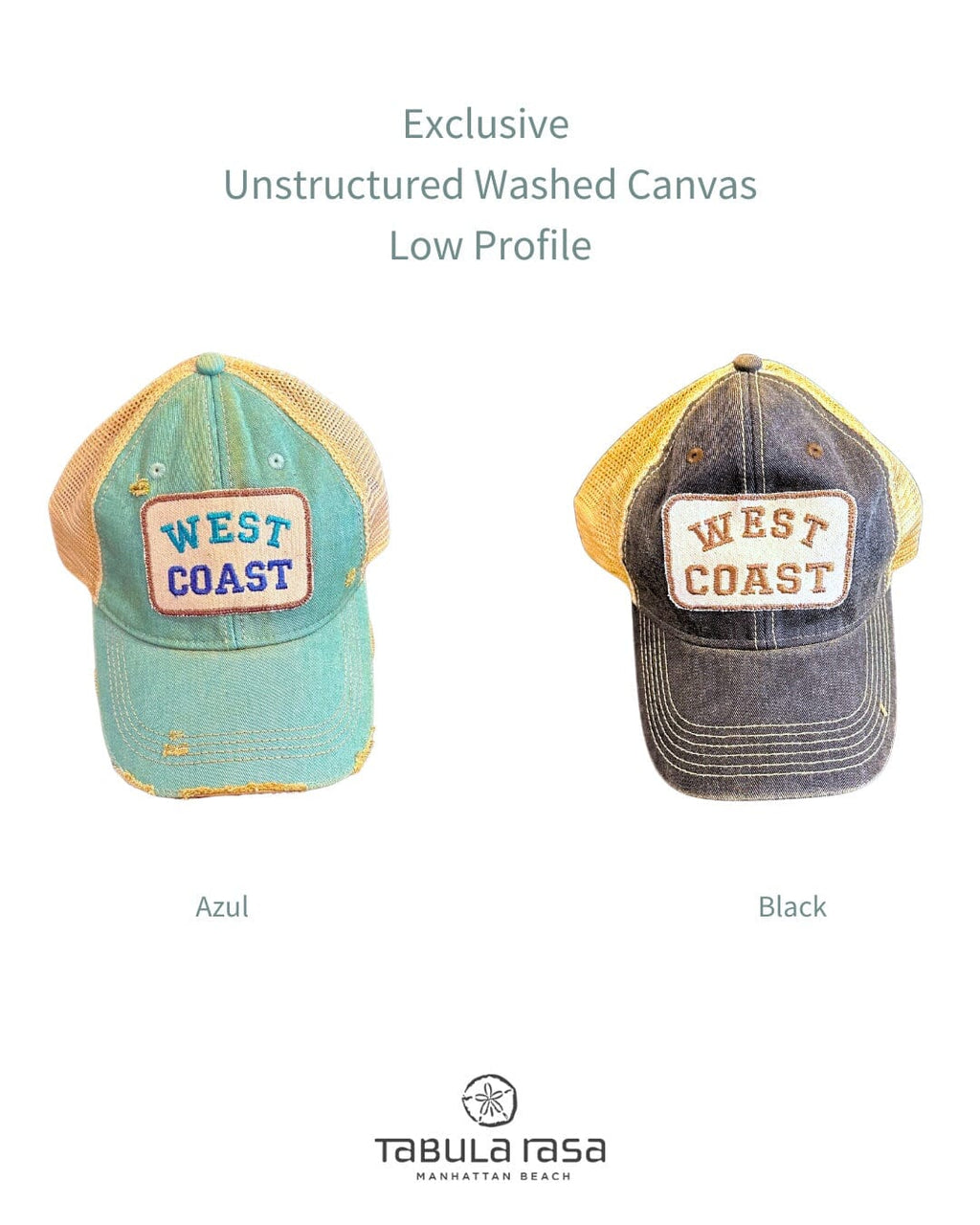 WEST COAST BALLCAP BASEBALL CAP TABULA RASA ESSENTIALS 