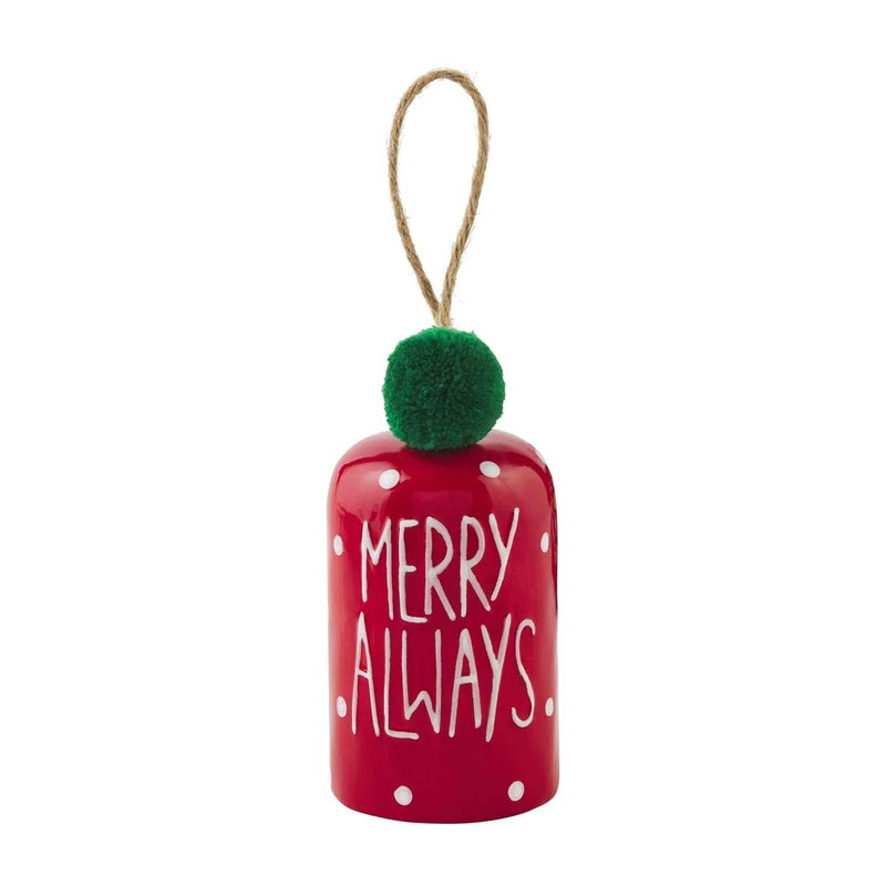 Always Ceramic Bell Ornament Holiday Ornament Tabula Rasa Essentials 
