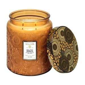 Baltic Amber Luxe Jar Candles Voluspa 