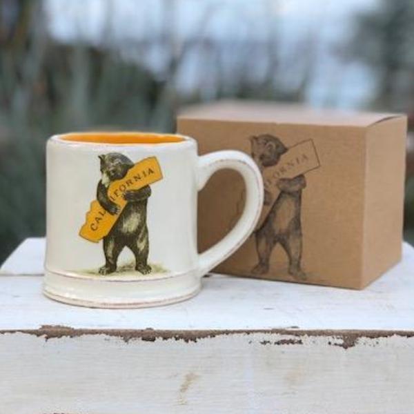 California Bear Hug Ceramic Mug Drinkware Tabula Rasa Essentials 