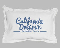 California Dreamin Baby Rectangle Pillow Pillow Tabula Rasa Essentials Blue 