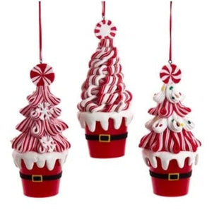 Candy Swirl Tree Bucket Ornament Holiday Ornament TABULA RASA ESSENTIALS 