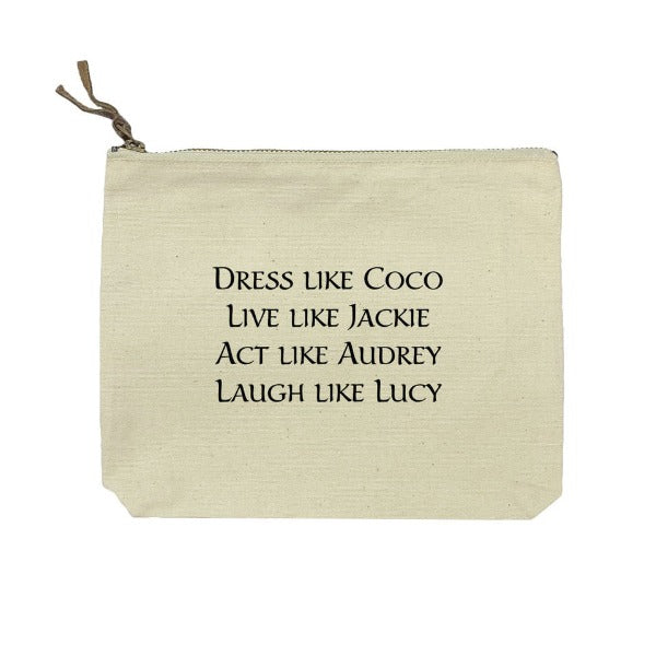 Dress Like Coco Cosmetic Bag/Pouch Pouch Tabula Rasa Essentials 
