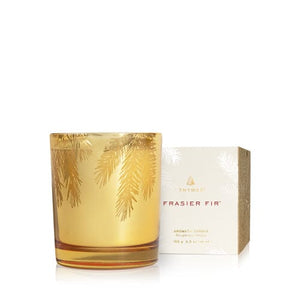 Frasier Fir Gold 6.5oz. Poured Candle Holiday Candles The Thymes 