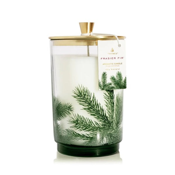 Frasier Fir Large Pine Needle Luminary Holiday Candles The Thymes 