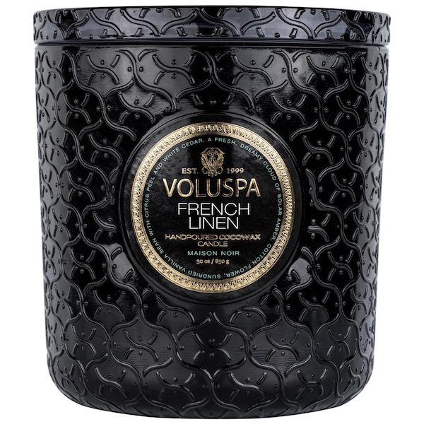 French Linen Luxe Candle Candles Voluspa 