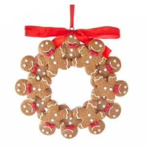 Gingerbread Wreath Ornament Holiday Ornament TABULA RASA ESSENTIALS 