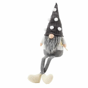 Gray Dangle Gnome Holiday Decor TABULA RASA ESSENTIALS Medium 23x7" 