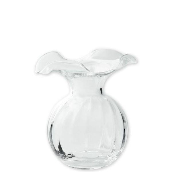 Hibiscus Clear Medium Fluted Vase Vase Vietri 