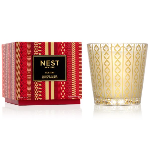 Holiday 3 Wick Candle Holiday Candles NEST Fragrances 