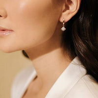 Juno Opal Hoop Earrings Earrings Tabula Rasa Essentials 