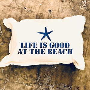 Life Is Good Baby Rectangle Pillow Pillow Tabula Rasa Essentials Hale Navy 