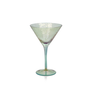 Luster Blue Martini Glass Drinkware Tabula Rasa Essentials 