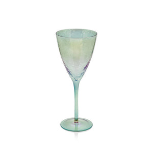 Luster Blue Wine Glass Drinkware Tabula Rasa Essentials 