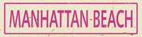 Manhattan Beach Street Signs Wall Art Tabula Rasa Essentials Cream with Fuchsia 